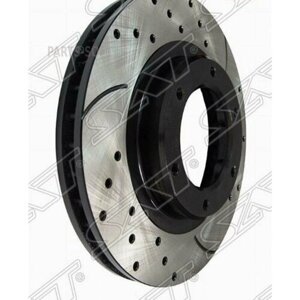 SAT ST-43512-60090PF Комплект дисков тормозных передний перфорированные TOYOTA Land Cruiser 80 92-98, Lexus LX450 95-98