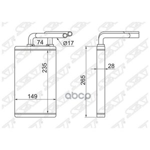 SAT ST-SZ83-395-0 радиатор отопителя салона suzuki GRAND vitara 05-