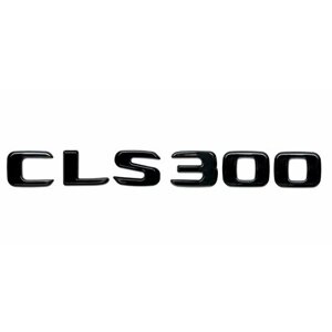 Шильдик на багажник для Mercedes CLS300 черный глянец новый шрифт 2017+