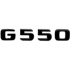 Шильдик на багажник Mercedes W463, W464 G550 черный глянец новый шрифт 2017+