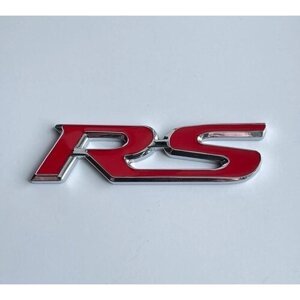 Шильдик RS металл 9x2.3 см