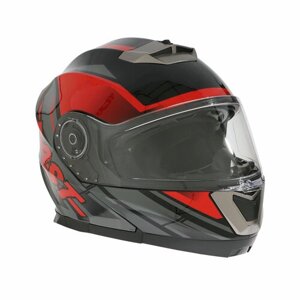 Шлем модуляр с двумя визорами, размер M, модель - BLD-160E, черно-красный 9845784