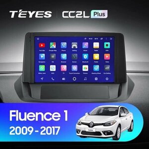 Штатная магнитола TEYES CC2 Plus 9.0" 6 Gb для Renault Fluence 2009-2017