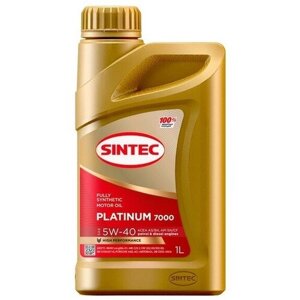 Sintec масло моторное sintec platinum 7000 5W-40 A3/B4 SN/CF (1л) 600138