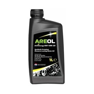 Синтетическое моторное масло Areol Eco Energy DX1 0W-20, 1 л