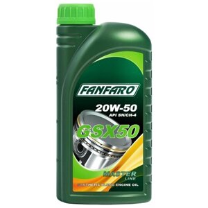 Синтетическое моторное масло FANFARO GSX 50 20W-50