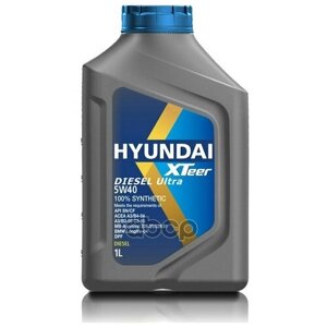 Синтетическое моторное масло HYUNDAI XTeer Diesel Ultra 5W-40, 1 л, 1 шт.