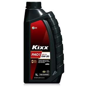 Синтетическое моторное масло Kixx Масло моторное Kixx PAO1 0W-30 API SN/CF, ACEA A5/B5-12, C2-16, BMW LL-04, MB 229.31/229.51, VW 502.00/505.00 - 4л., 1 л, 1 шт.