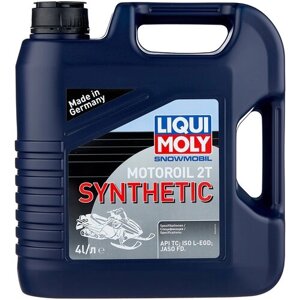 Синтетическое моторное масло LIQUI MOLY Snowmobil Motoroil 2T Synthetic L-EGD, 4 л, 1 шт.