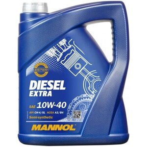 Синтетическое моторное масло Mannol Diesel Extra 10W-40, 5 л, 1 шт.