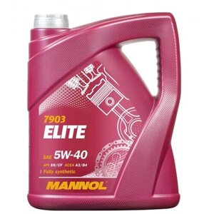 Синтетическое моторное масло Mannol Elite 5W-40 Sn/Cf, 4 л, 1 шт.
