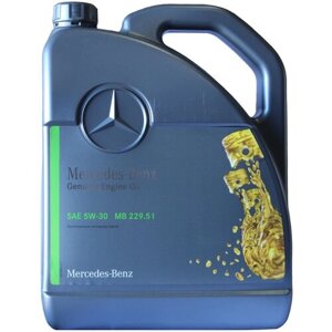 Синтетическое моторное масло Mercedes-Benz MB 229.51 5W-30, 5 л, 1 шт.