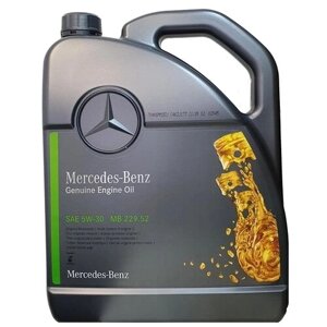 Синтетическое моторное масло Mercedes-Benz MB 229.52 5W-30, 5 л, 1 шт.