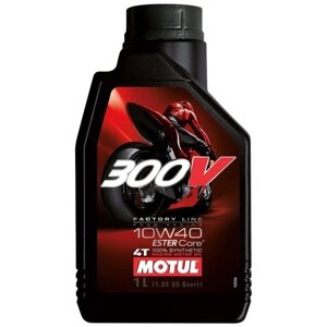 Синтетическое моторное масло Motul 300V Factory Line 4T 10W40, 1 л