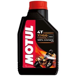 Синтетическое моторное масло Motul 7100 4T 15W50, 1 л, 1 шт.