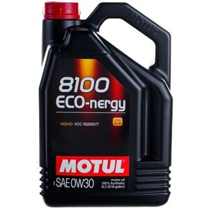 Синтетическое моторное масло Motul 8100 Eco-nergy 0W30, 5 л, 1 шт.