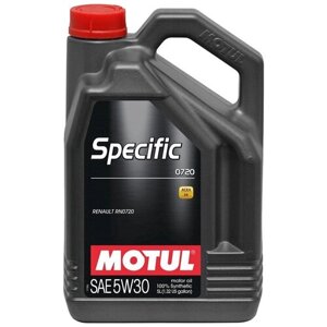 Синтетическое моторное масло Motul Specific 0720 5W30, 5 л