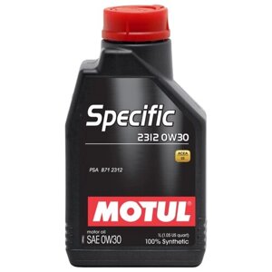 Синтетическое моторное масло Motul Specific 2312 0W30, 1 л