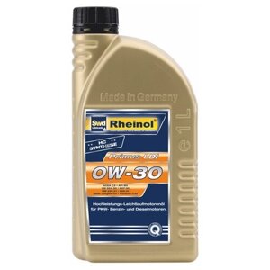 Синтетическое моторное масло Rheinol Primus LDI 0W-30, 1 л