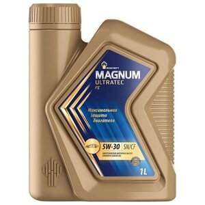 Синтетическое моторное масло Роснефть Magnum Ultratec FE 5W-30, 1 л, 1 шт.