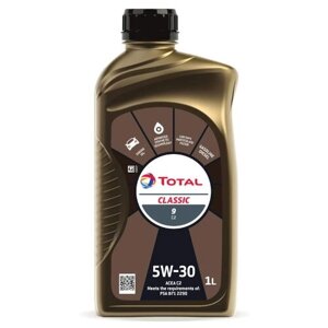 Синтетическое моторное масло TOTAL Classic 9 C2 5W-30, 1 л