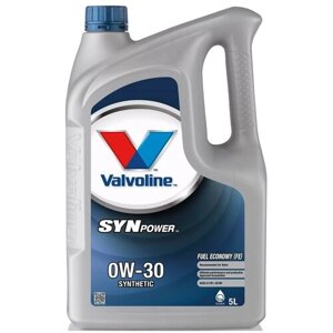 Синтетическое моторное масло VALVOLINE SynPower FE 0W-30, 5 л
