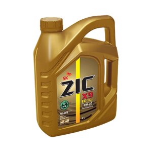 Синтетическое моторное масло ZIC X9 FE 0W-30, 4 л, 1 шт.
