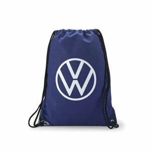 Спортивная сумка-мешок Volkswagen из 100 % хлопка, размер 35x45 см, для тренировок для сменой обуви