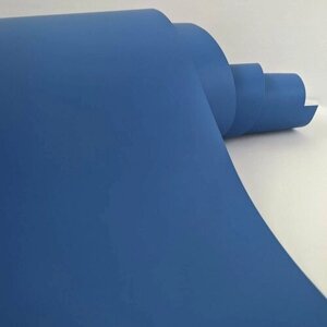 SunGrass / Пленка виниловая самоклеющаяся синяя матовая 1,52х 90 см / Для автомобиля, мебели, техники, рукоделия и канцелярских товаров