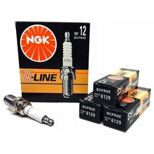 Свеча зажигания NGK V-line №12 BCPR6E для ВАЗ-2112 16 клапанов