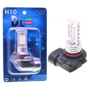 Светодиодная автомобильная лампа H10 - 12 SMD 2323 (1 лампа в упаковке)