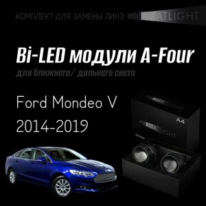 Светодиодные линзы Statlight A-Four Bi-LED линзы для фар Ford Mondeo V галоген , комплект билинз, 2 шт