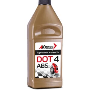 Тормозная Жидкость Dot-4 (Золото) 910Г AKross арт. aks0002dot