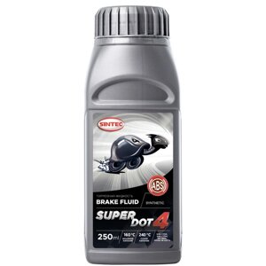 Тормозная жидкость sintec SUPER DOT-4 (tk 250ос) 250 мл