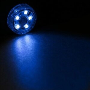 TORSO Светильник светодиодный Torso, автомобильный, 5 LED, d 3 см, синий