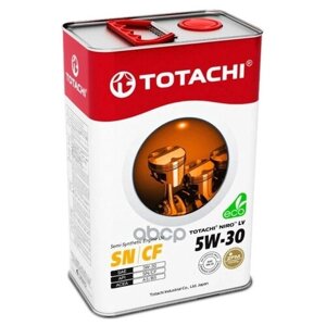 TOTACHI Масло Моторное Totachi Niro Lv Semi-Synthetic Sn/Cf 5w30 4л Totachi^4589904922015