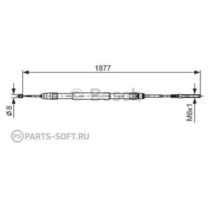 Трос Ручного Тормоза R Bosch 1 987 477 694 Bosch арт. 1 987 477 694