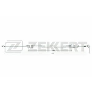 Трос Стояночного Тормоза Правый Nissan Primastar (X83) 01- Opel Vivaro A 01- Renault Trafic Ii 01- Zekkert арт. bz-1099