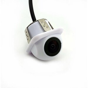 Универсальная врезная камера заднего вида cam-147, AHD/CVBS 1080p, с отключаемой разметкой (ночная съемка) белая