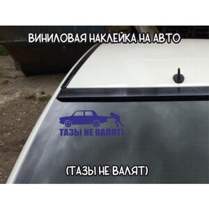 Виниловая наклейка для автомобиля (Тазы не валят)