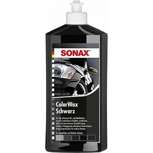 Воск для автомобиля SONAX цветной ColorWax Schwarz черный (без карандаша)