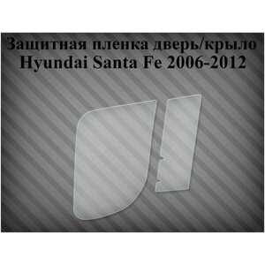 Защитная плёнка на дверь / порог Hyundai Santa Fe 2006 -2012 левая
