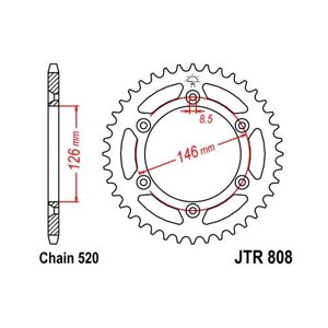 Звезда ведомая JTR808 48SC