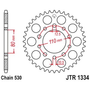 Звезда задняя (ведомая),(сталь) JT 1334.46