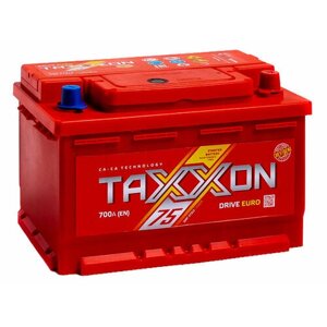 Аккумулятор автомобильный Taxxon Drive Euro 712075 6СТ-75 обр. (низкий) 278x175x175
