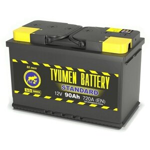 Аккумулятор автомобильный tyumen battery standard 6ст-90 обр. 324x175x210