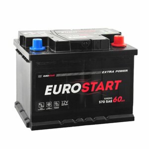 Аккумулятор eurostart EXTRA POWER 60 ач 520а о/п EU600