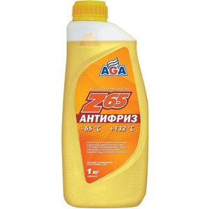 Антифриз AGA желтый (65/132) готовый 1 кг AGA AGA042Z | цена за 1 шт