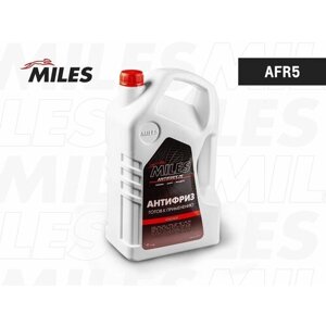 Антифриз Miles красный -40 5 кг. Готовый раствор AFR5