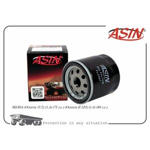ASIN ASINFL2487 Фильтр масляный Golf 91-Polo 94-Fabia 99-14, Octavia 96-12, A2 00-05 (1.4-1.6)